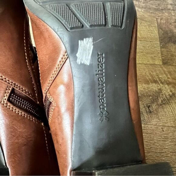 Naturalizer Marloe Brown Distressed Booties - 8M women - Picture 12 of 16